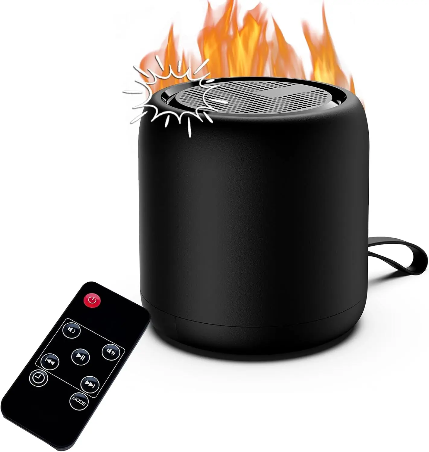 

Fireplace Crackler Sound Box for Electric Fireplace with Remote Control, 2 in 1 Realistic Rechargeable Fire Crackling Sound