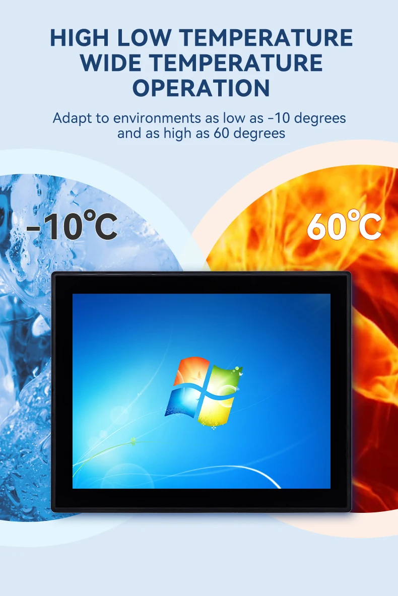 النمط الشعبي 43 بوصة LCD الصناعية جدار جبل USB 10 10.4 12.115 17 19 21.5 بوصة شاشة تعمل باللمس بالسعة 4:3 #6