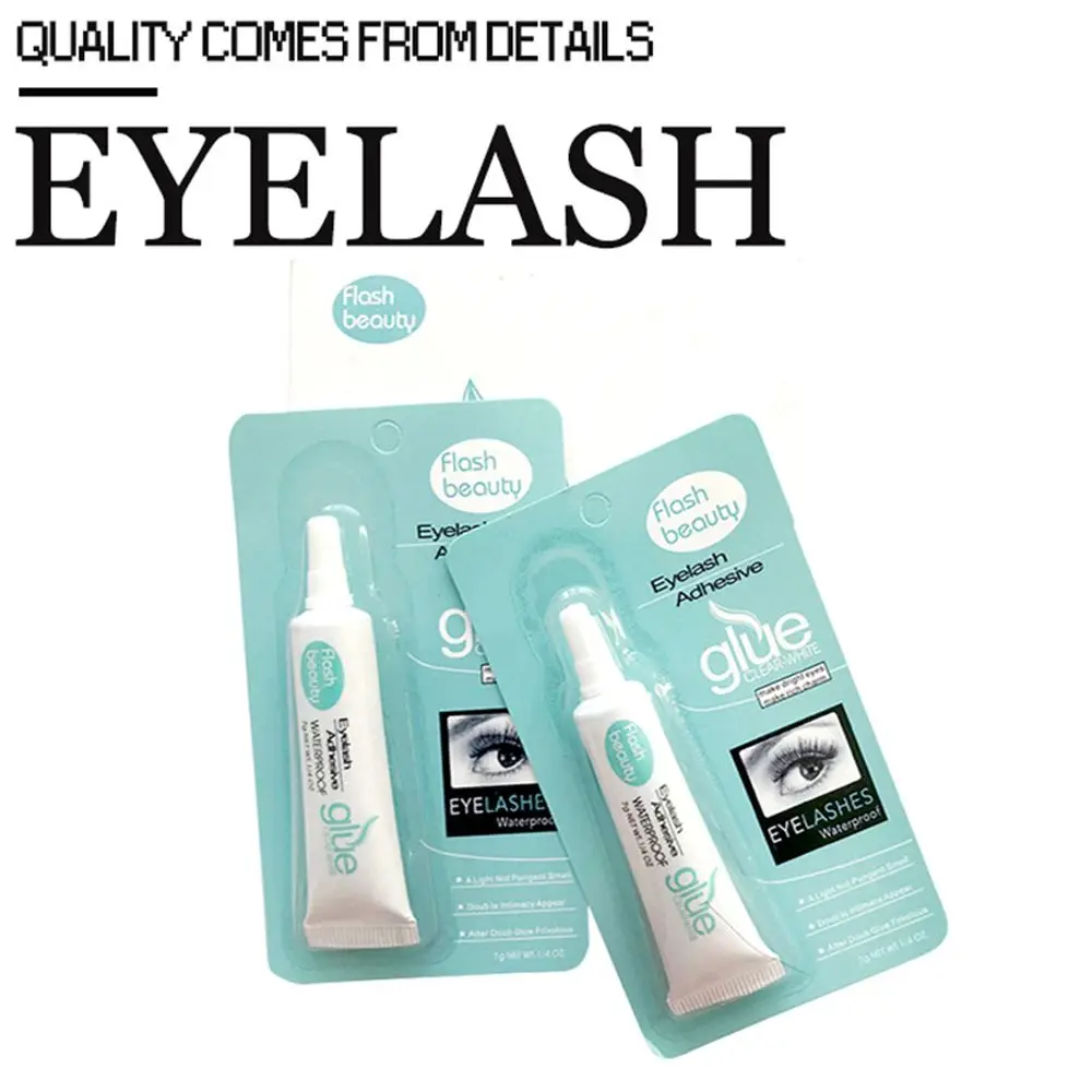 White Black Long Lasting Strong Waterproof Safe Eye Makeup Tools Flase Eyelashes Glue Eyelash Adhesive Double Eyelid Glue