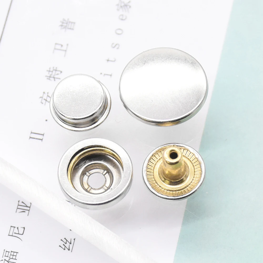 30sets/lot high quality Metal brass Press Studs Sewing Button Snap Fasteners Sewing Leather Craft Clothes Bags 501/503