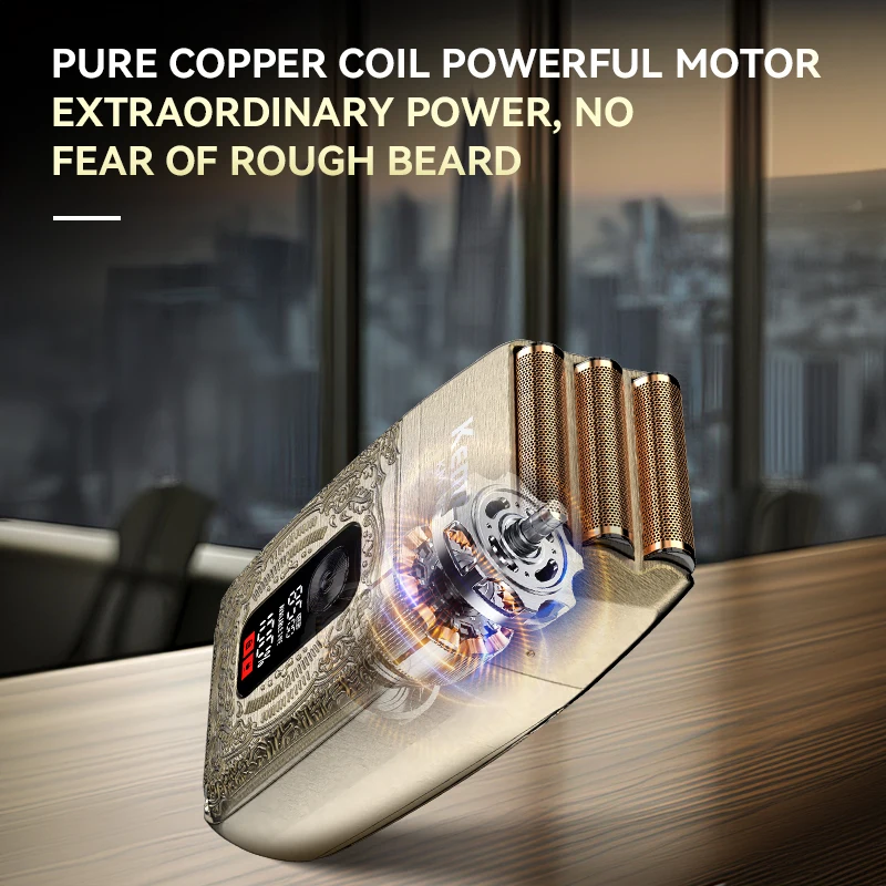 KEMEI Hair Clipper Set professionale Barber Metal Hair Clippers rasoio elettrico tagliacapelli uomo barba Grooming Set KM-2235