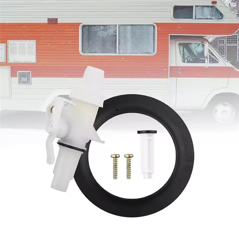 ABFY-For Aqua Magic IV For RV Toilet Water Valve Kit 13168 Professional Installation Replacement For High And Low Models