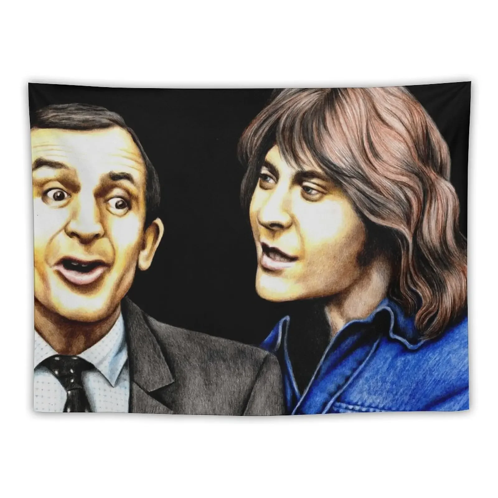 

Rising Damp : Rigsby and Alan Tapestry Wall Hanging Decor Aesthetic Room Decorations Room Decorating Aesthetic Tapestry