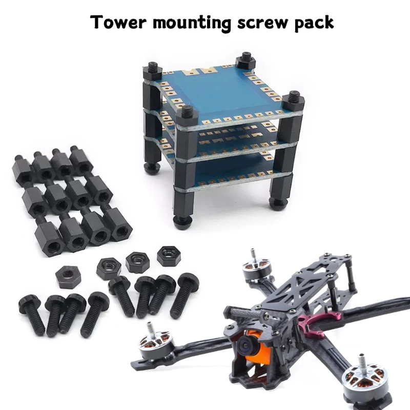 Comprehensive Nylon Screw Set for FPV Quadcopter Flight Controller Mount