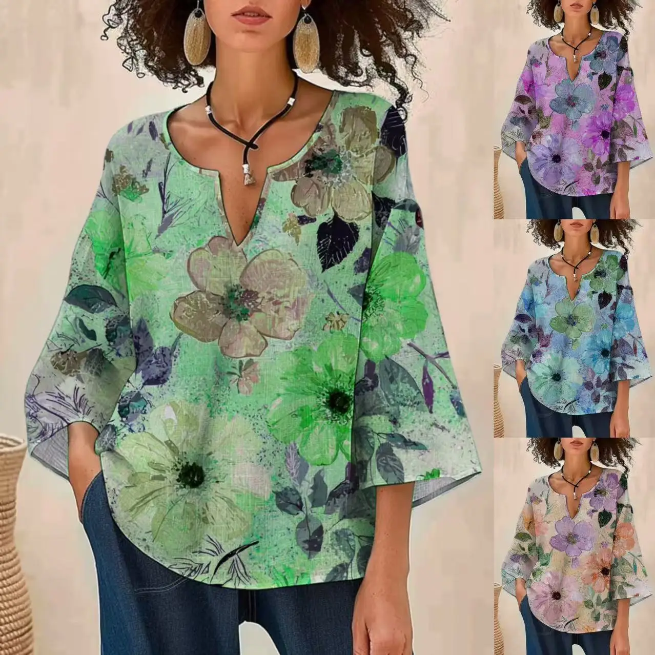 خريف جديد المرأة الأعلى عارضة زهرة القمصان Blusa الأنثوية طويلة الأكمام قمم للنساء Бluosna