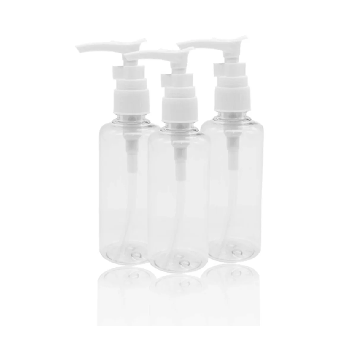 24 Pack 3.4Oz/100Ml Transparent Travel Bottles Pump Bottle Lotion Dispenser Bottle for Water, Massage Oil, Shampoo