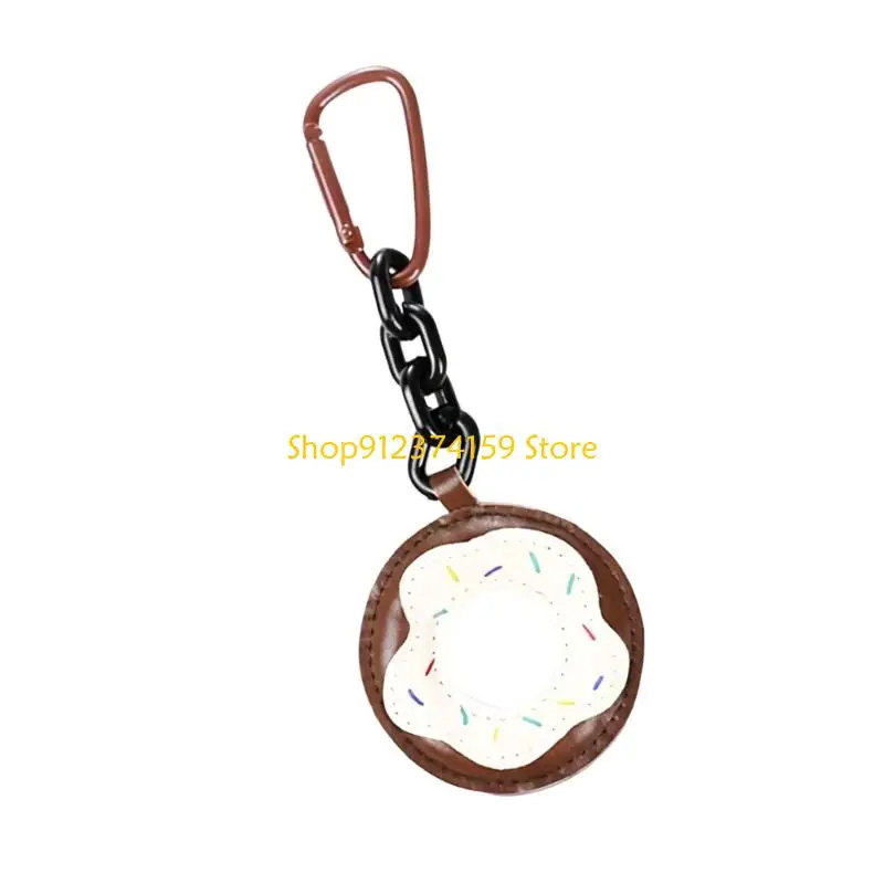 G5AE Doughnuts Keychain Keychain Keyring Pu Animal Ornament Holder Charm
