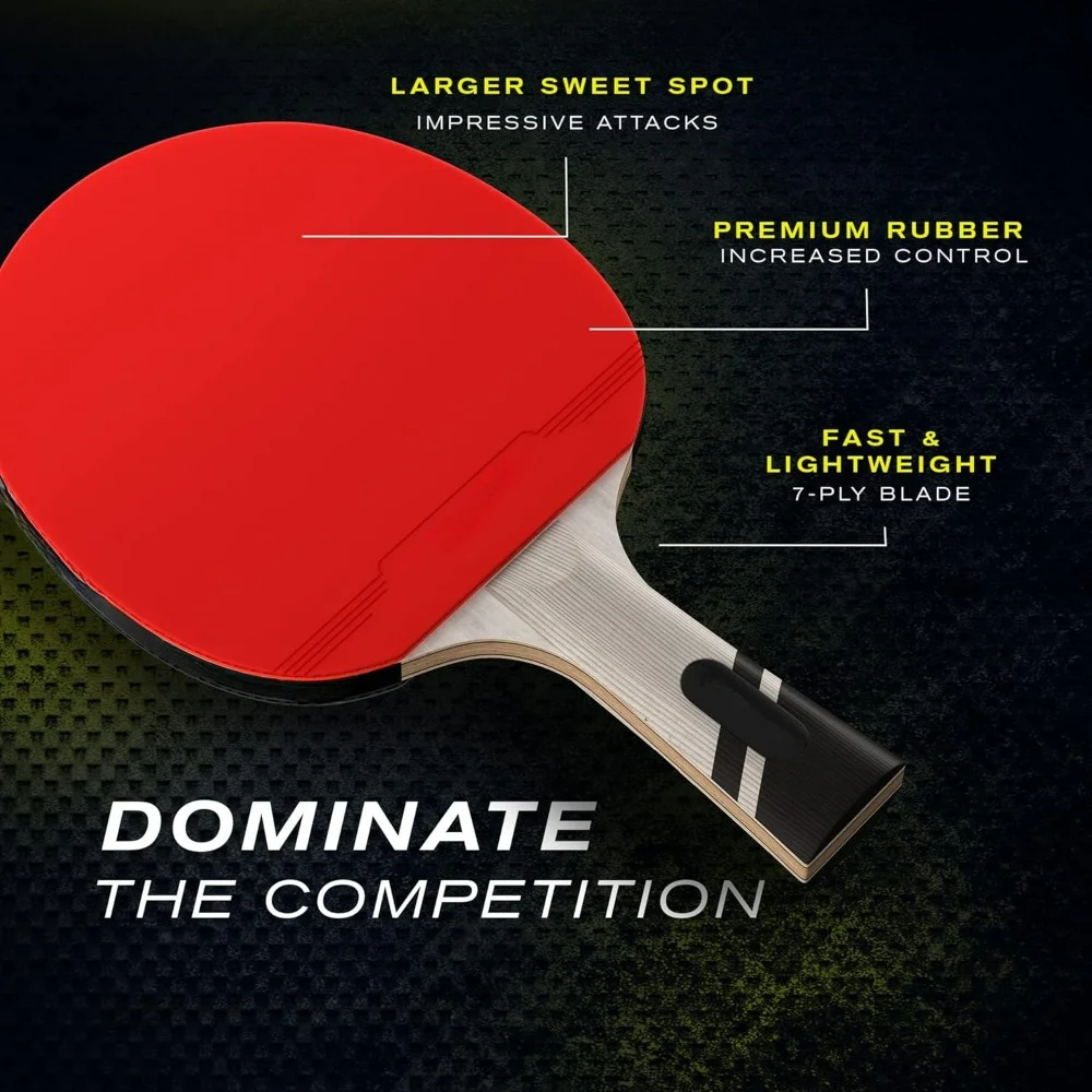 Table tennis racket set and rubber cleaning kit, excellent carbon fiber, rubber re-adhesive and rubber cleaner, sponge