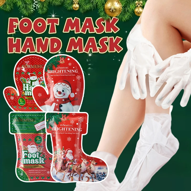 

Hand Masks & Foot Masks,Moisturizing Hand And Foot Mask Set,Anti-wind Cracking Hand and Foot Care Skin Care Gift for Women Gift
