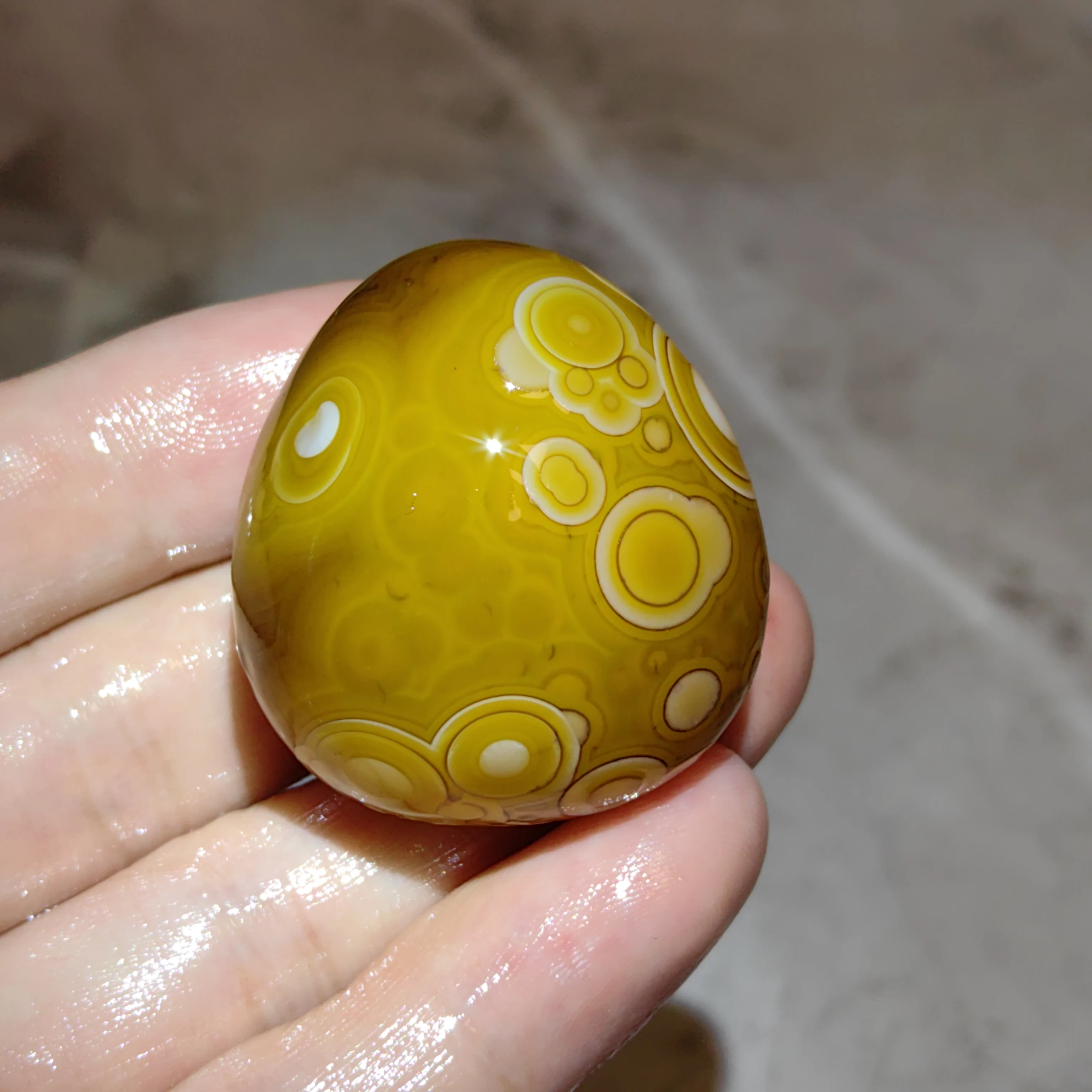 Pure Natural Haut-relief Divine Eyes Agate For Good Luck, Attract Wealth, Reiki Meditation, Jewelry DIY Decoration Gif Talisman