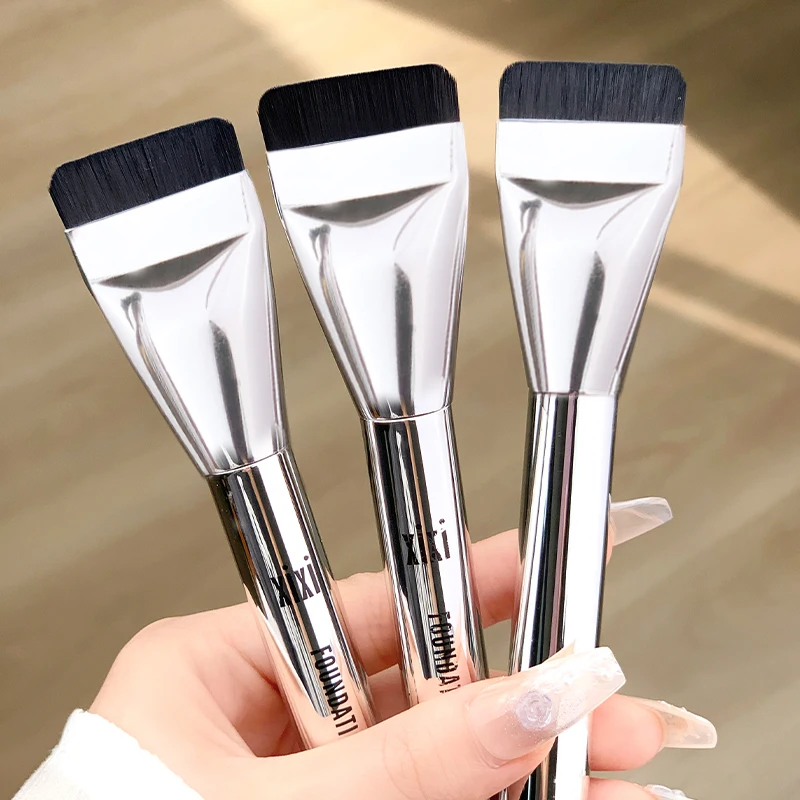 

XIXI Ultra Thin Foundation Brush Lightweight Face Contour Brush Flat Contour Brush Blending Foundation Cream Makeup Brushes