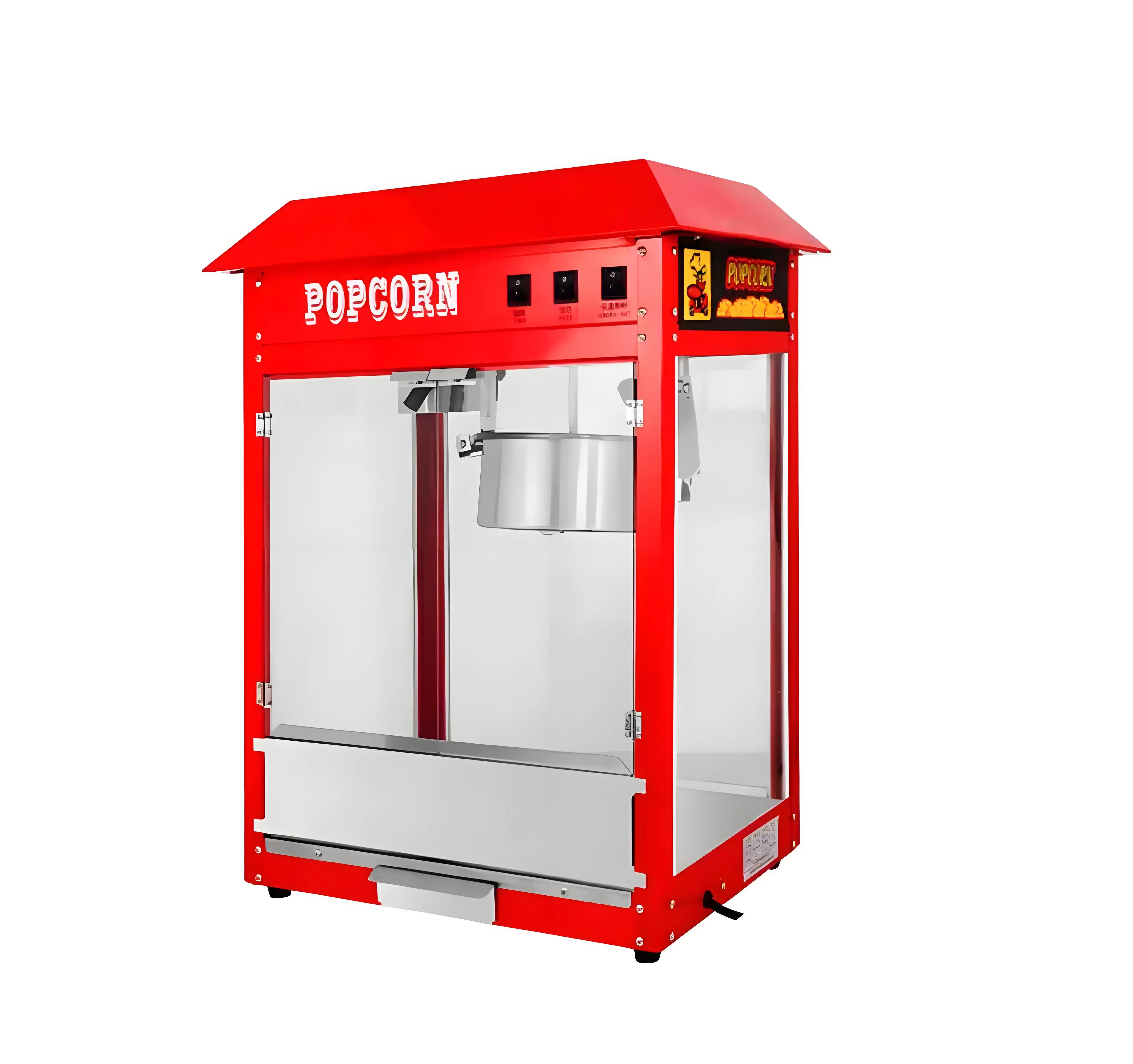 Wholesale Commercial Cinema Popcorn Machine Automatic Display Cabinet Popcorn Machine Industrial Snack Street Store Cinema