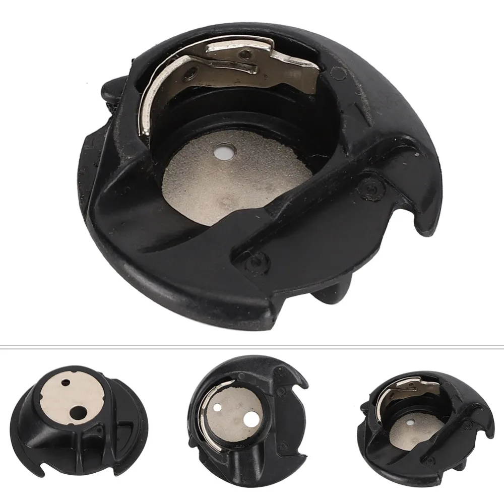 Multifunctional Bobbin Cover Rotating Hook Black Hook Bobbin Case Plastic, Iron Rotating Bobbin Case Home Sewing
