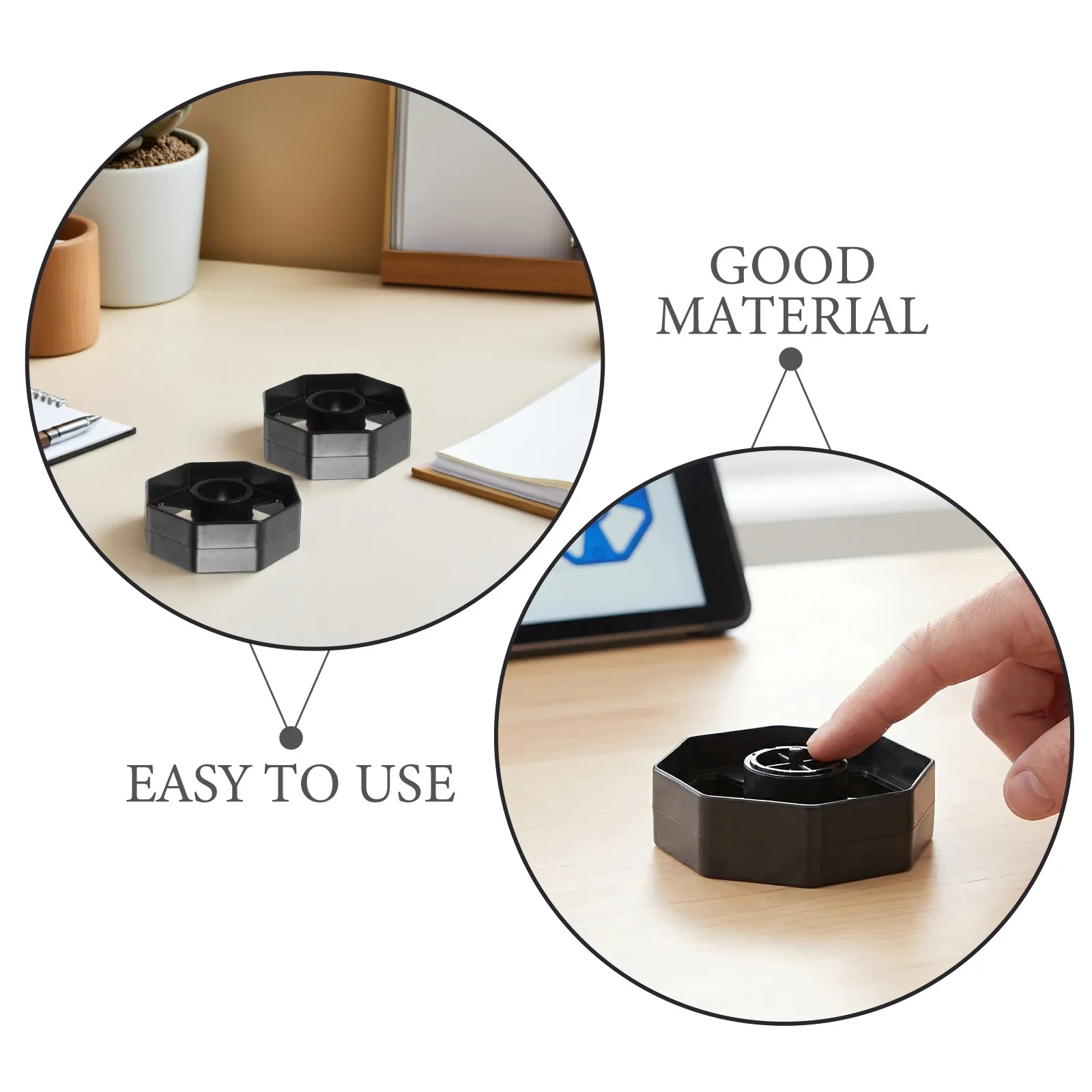 2 Set Plastic Tape Cutter Wheel Replacement Core Mandrel for Desk Tape Dispenser – Smooth Rotating Spindle