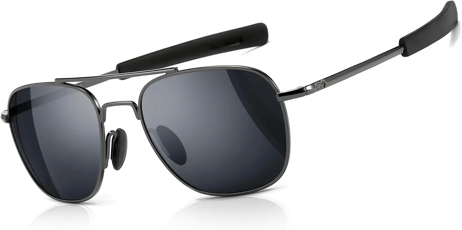 Gafas de sol polarizadas militares para hombre con patillas tipo bayoneta