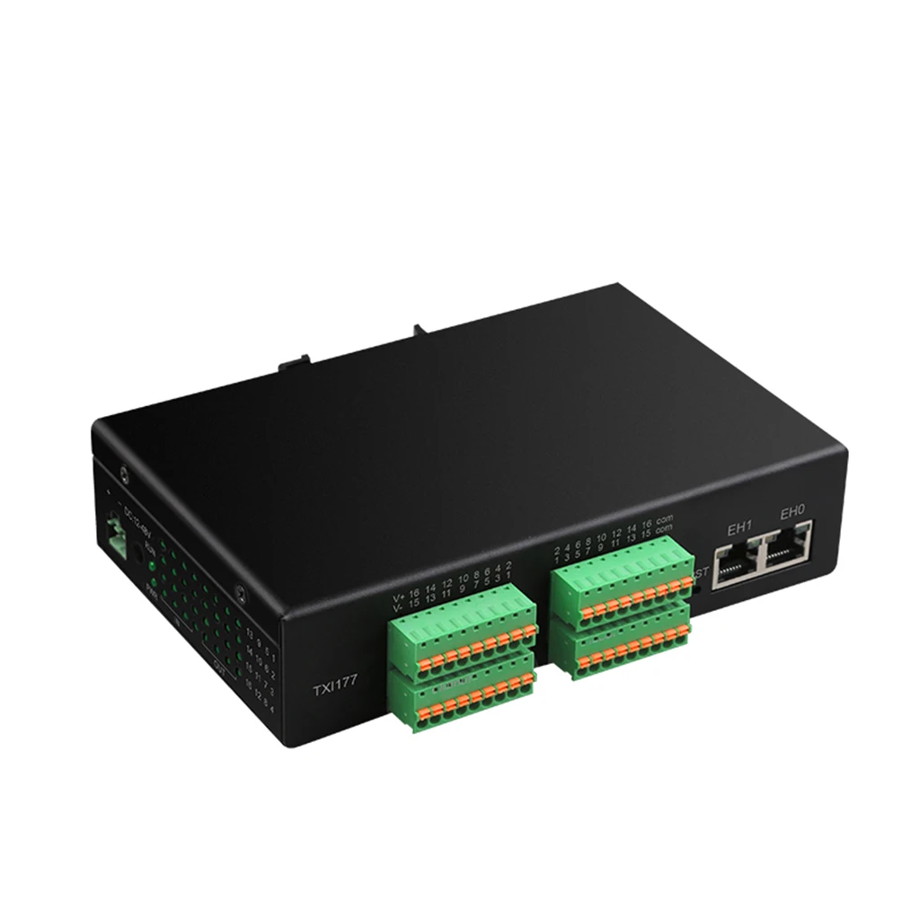 

EtherCAT-Compatible Slave IO Module 16DIO Module NPN Input Opto-isolated 100Mbps Dual Network Ports Support Cascade RJ45 Port