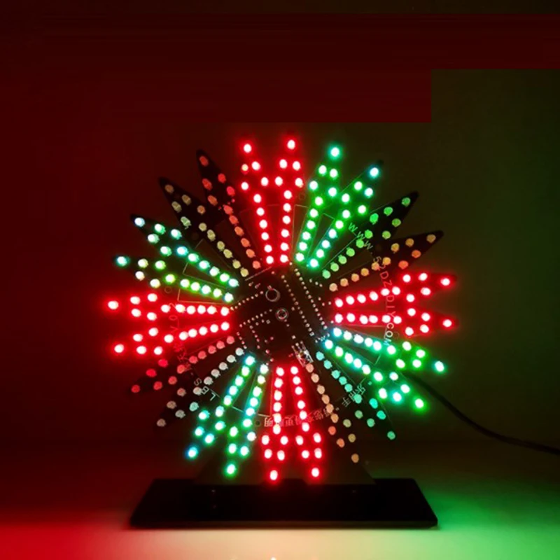 Automatically Rotating Colorful LED Lights Ferris Wheel Bluetooth-Compatible Speaker DIY Electronic Production Kit