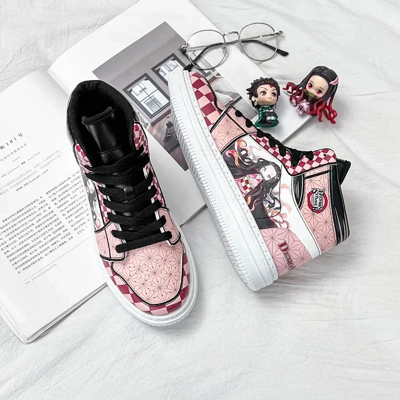 Anime Co Branded Aj Herren schuhe neuer Studenten trend vielseitige High-Top-Board-Schuhe Paar Schuhe Kinder