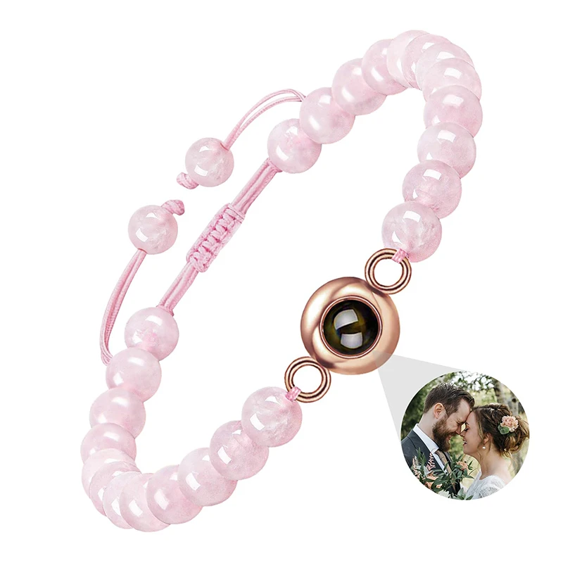 Personalisiertes Armband mit Bild im Inneren, Projektionsarmbänder mit Fotos, Bildarmband, personalisierte Erinnerungsgeschenke
