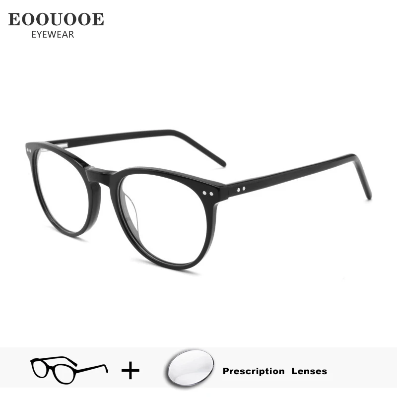 

Acetate Glasses For Men Women Spring Design Optical Recipe Prescription Lenses Progressive Vision Correct Myopia Eyewear