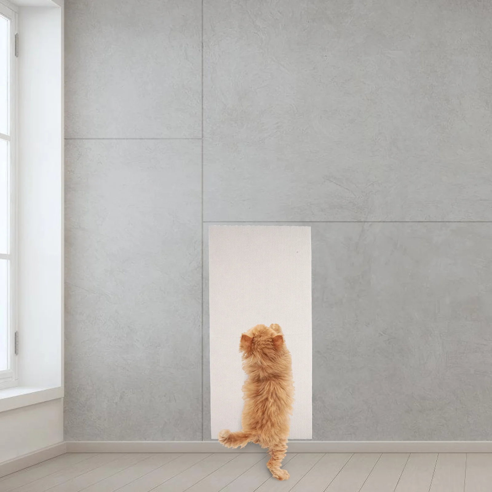 

5Pcs Sisal Cat Scratcher Mat Multi-Functional Self-Adhesive Scratch Pad for Cats Climbing Trimmable Furniture Wall Protector