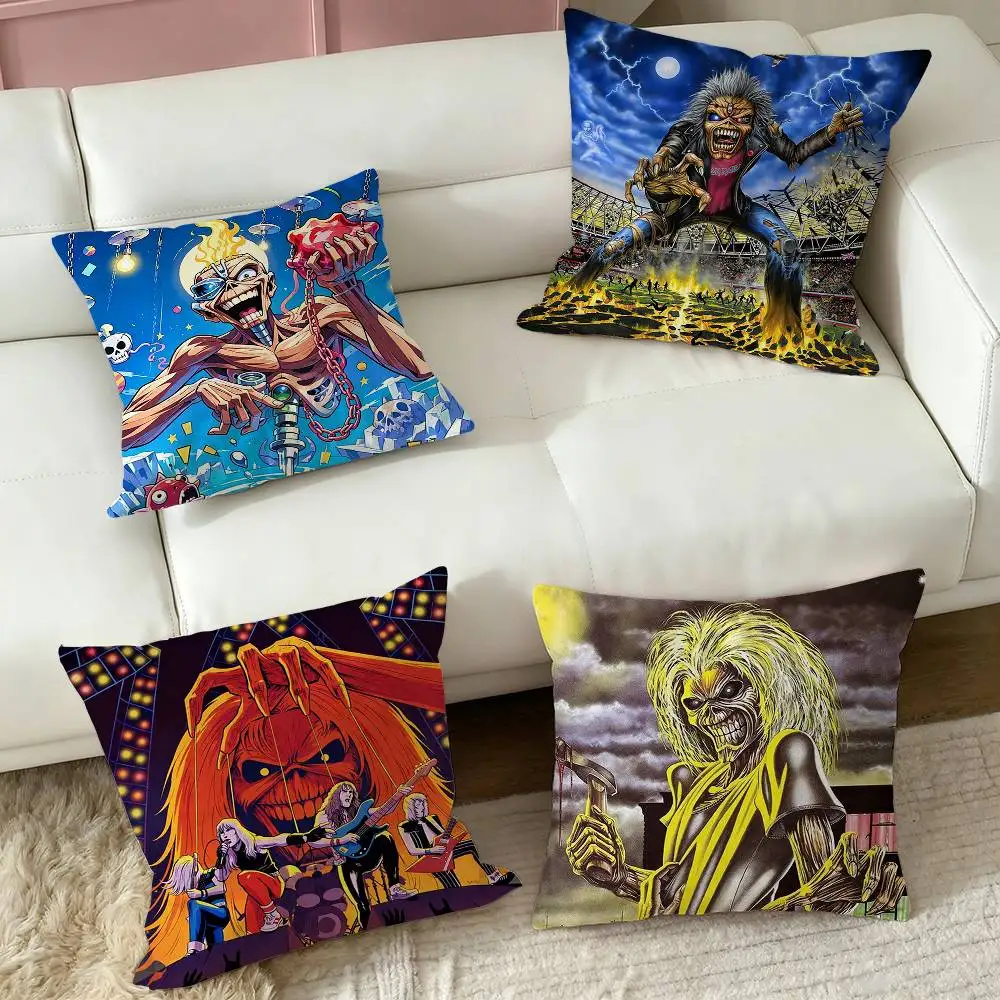 Iron Run For Your mm-Maiden  Pillow Case Square Double-Sided Sofa Cushion Cover Bedroom Bedside Pillow