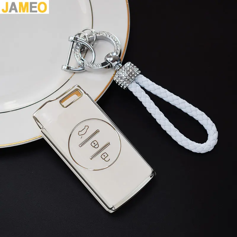 New TPU Car Key Remote Case Cover Shell Fob For Chery Tiggo 4 5X 7 Pro 8 Exeed Txl Tx Lx Car Accessories Silver Edge Case