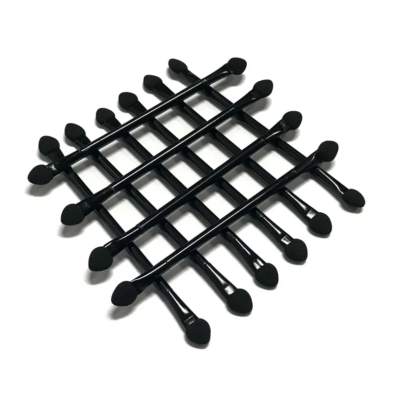 Double Head Eyeshadow Brushes Cosmetic Tool 10 Pcs Disposable Dual Sides Eyeshadow Sponge Brushes Makeup Applicator