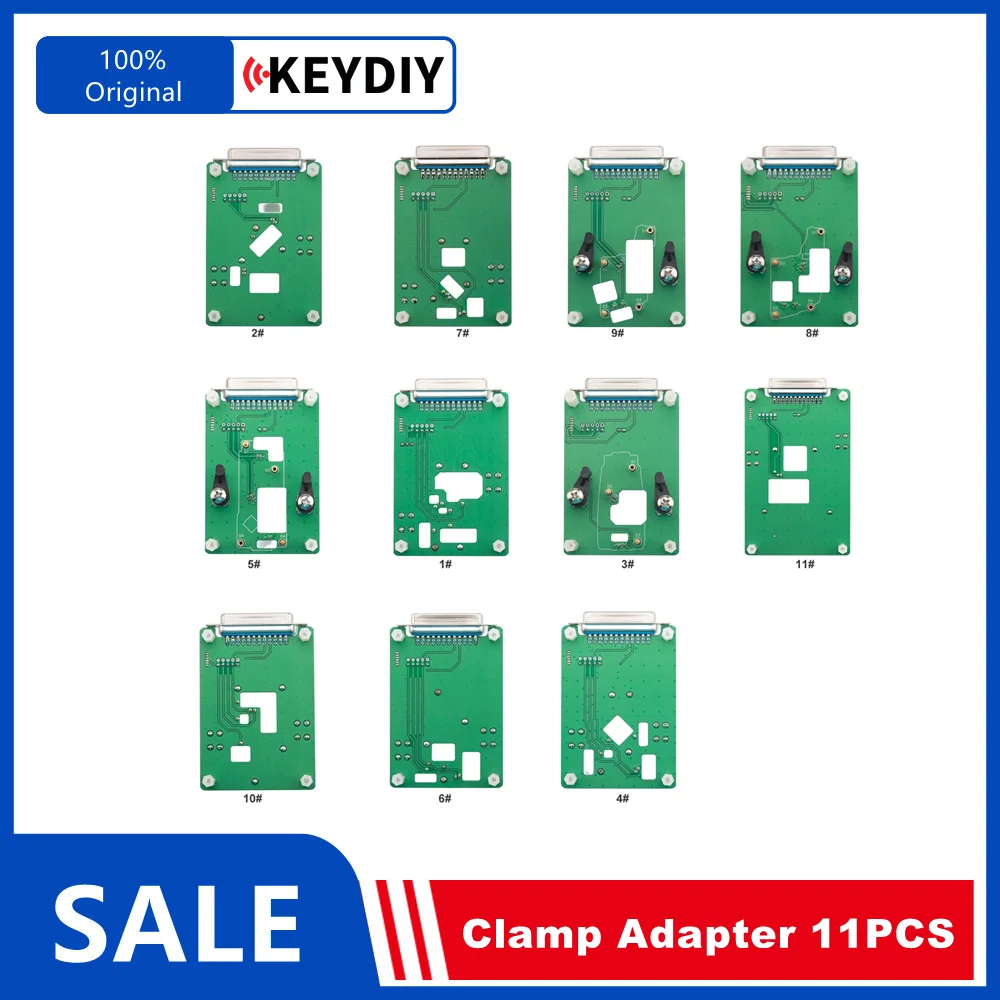 

Адаптеры-зажимы KEYDIY, 11 штук, для использования с программаторами ключей KD X4 и KD MAX