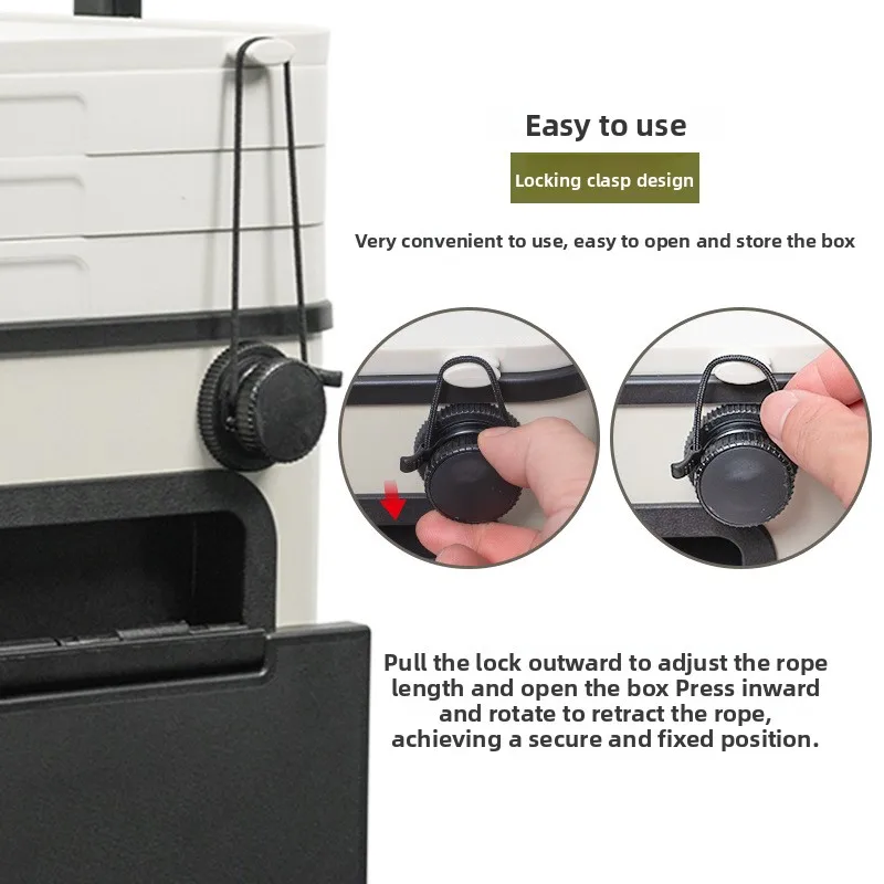 في الهواء الطلق سيارة متنقلة المطبخ التخييم المحمولة الشواء طاولة قابلة للطي IGT موقد التخييم ذاتية القيادة صندوق تخزين السفر #4