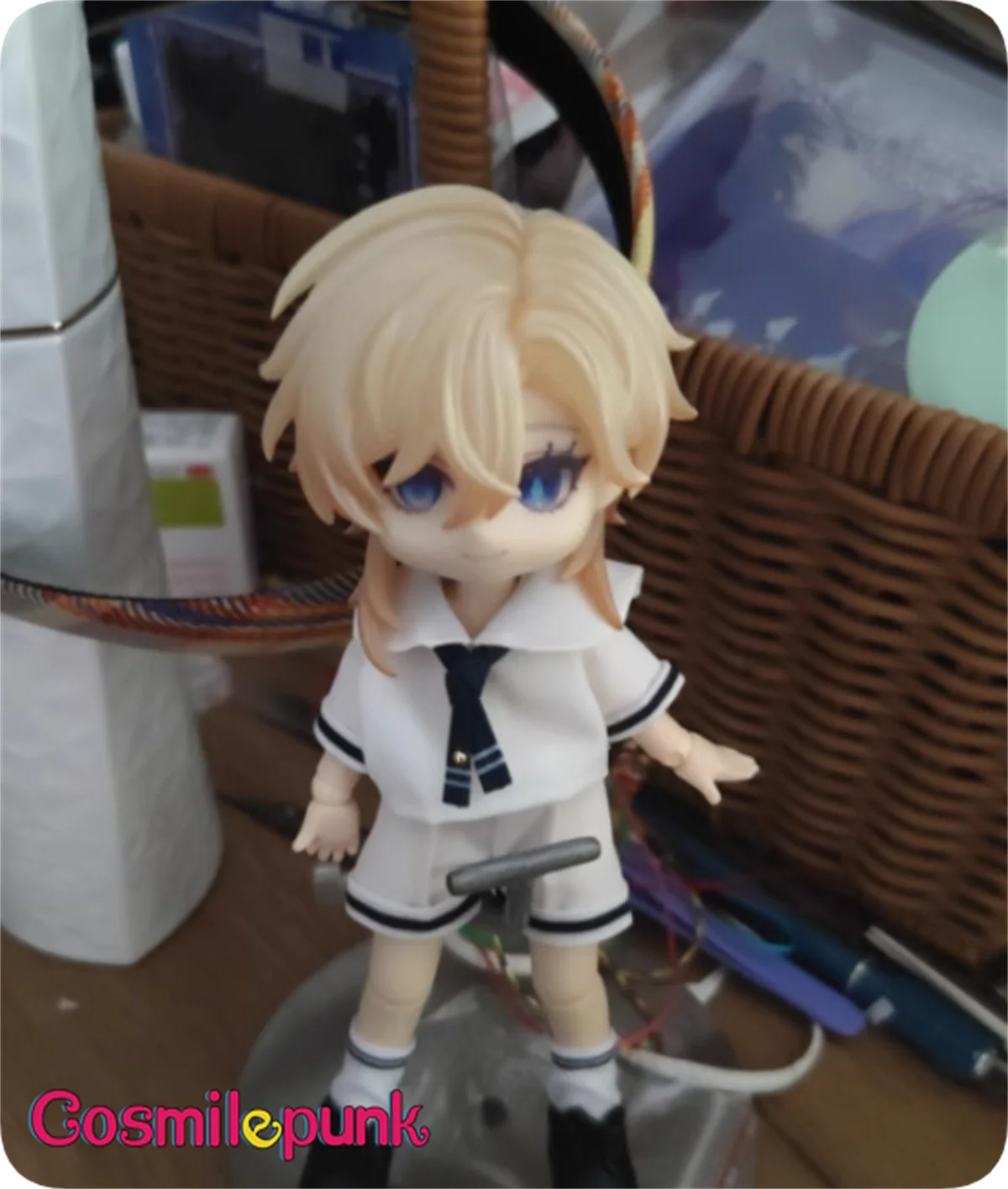 Game Honkai: Star Rail Aventurine Handmade OB11 OB22 Hair Wig Detachable Hat Anime Cosplay Cute Props Limited