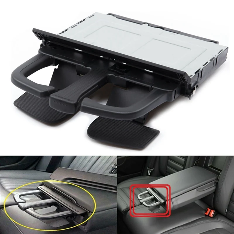 1J0858601C Car Foldable Water Cup Drink Holder Drink Bottle Cup Mount Stand for VW Golf 4 Bora MK4 Audi A4L A5 Q5 A7