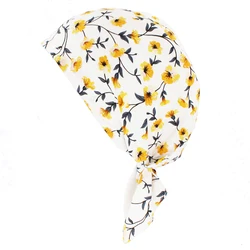 Chemo Skullies Beanie Girl Floral Bandanas Women Fashion Turban Head Wrap For Hair Loss Cap Headwear Lady Rural Female HT223