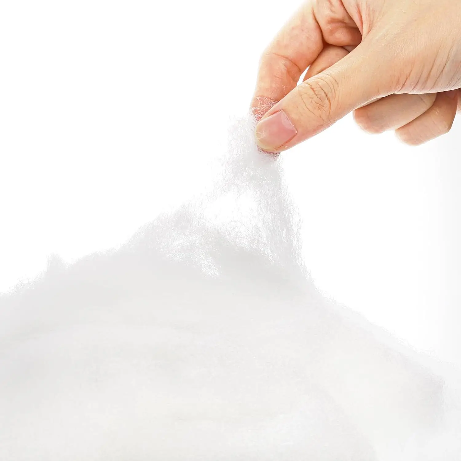 حشوة بوليستر ممتازة للحيوانات المحشوة، ريشة ناعمة ودافئة مثل حشو لعبة DIY للدمى، ألياف حريرية الملمس