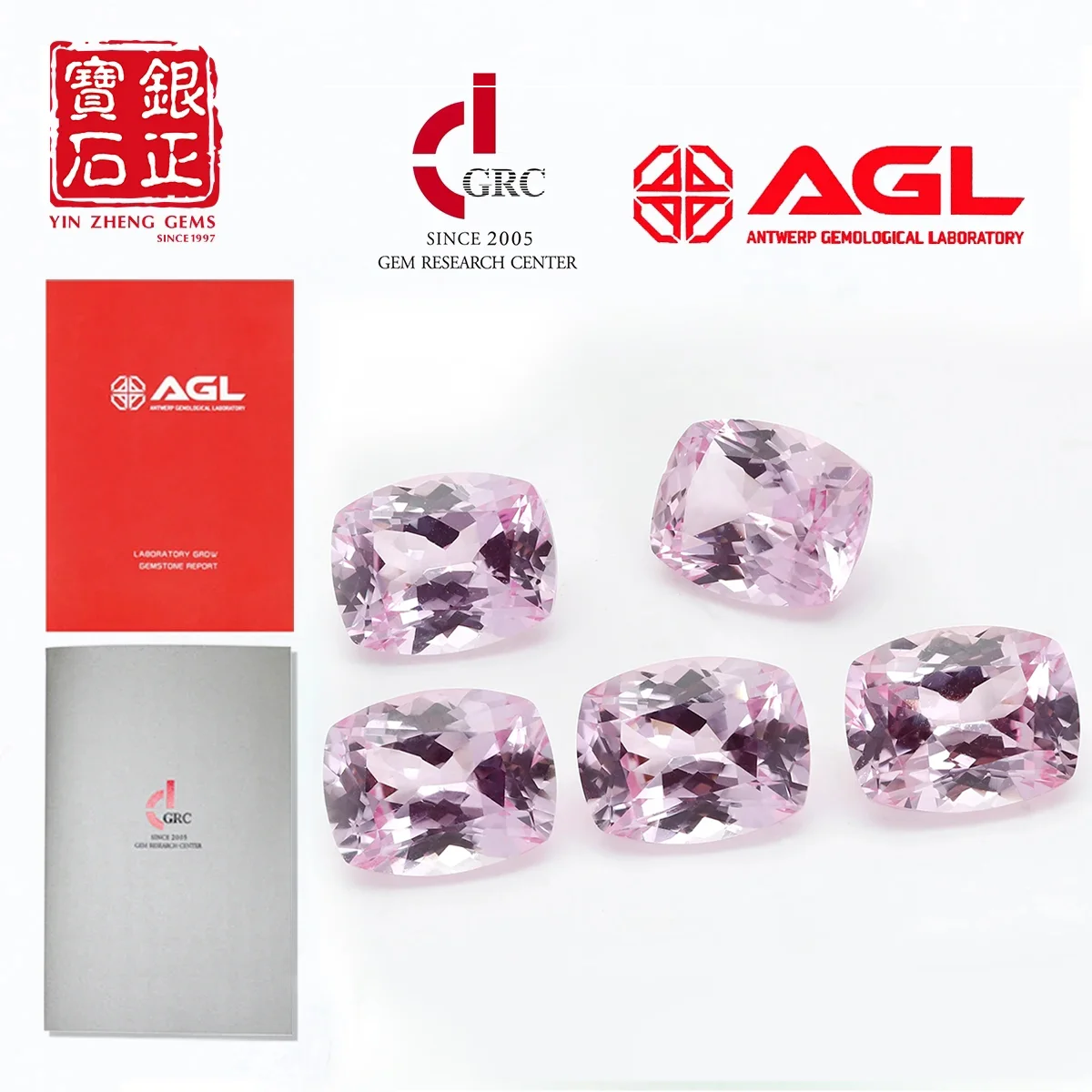

Синтетический выращенный сапфир YinZheng Square, цвет Морган розовый, эффект «плавленого пламени», может быть предоставлен с сертификатами GRC или AGL, лабораторный сапфир.