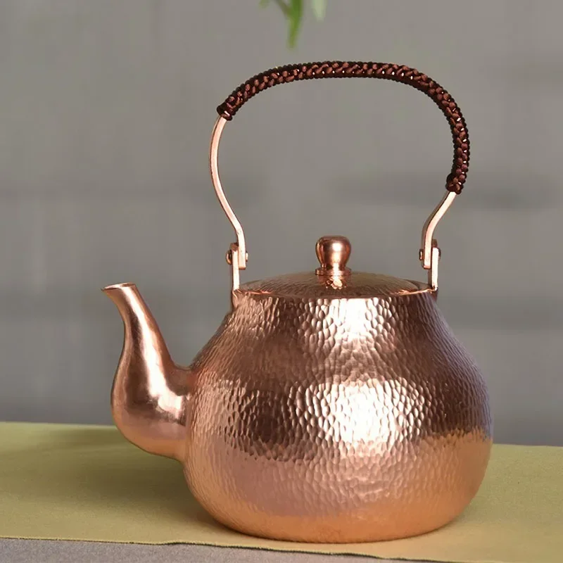 Teapot Large Teapot Set Japanese Copper Coffee Pots Vintage Tea Pot Set Handmade Water Jug Metal Kung Fu Tea Set Gift 1300ML