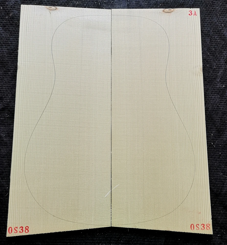 5A Grade European Spruce High Grade veneer guitar panel bear claw pattern deshan cedar alpine spruce guitar production