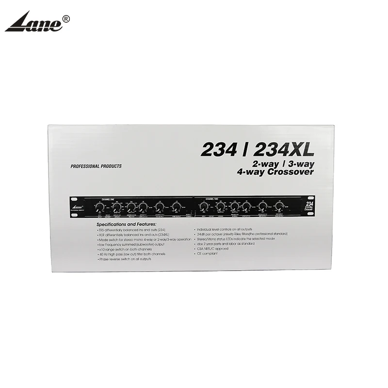 Lane C-234XL Dsp Active Dj Car Amplifier Board Adjustable Subwoofer 4 Way Digital Audio Dj Speaker Active Machine Crossover