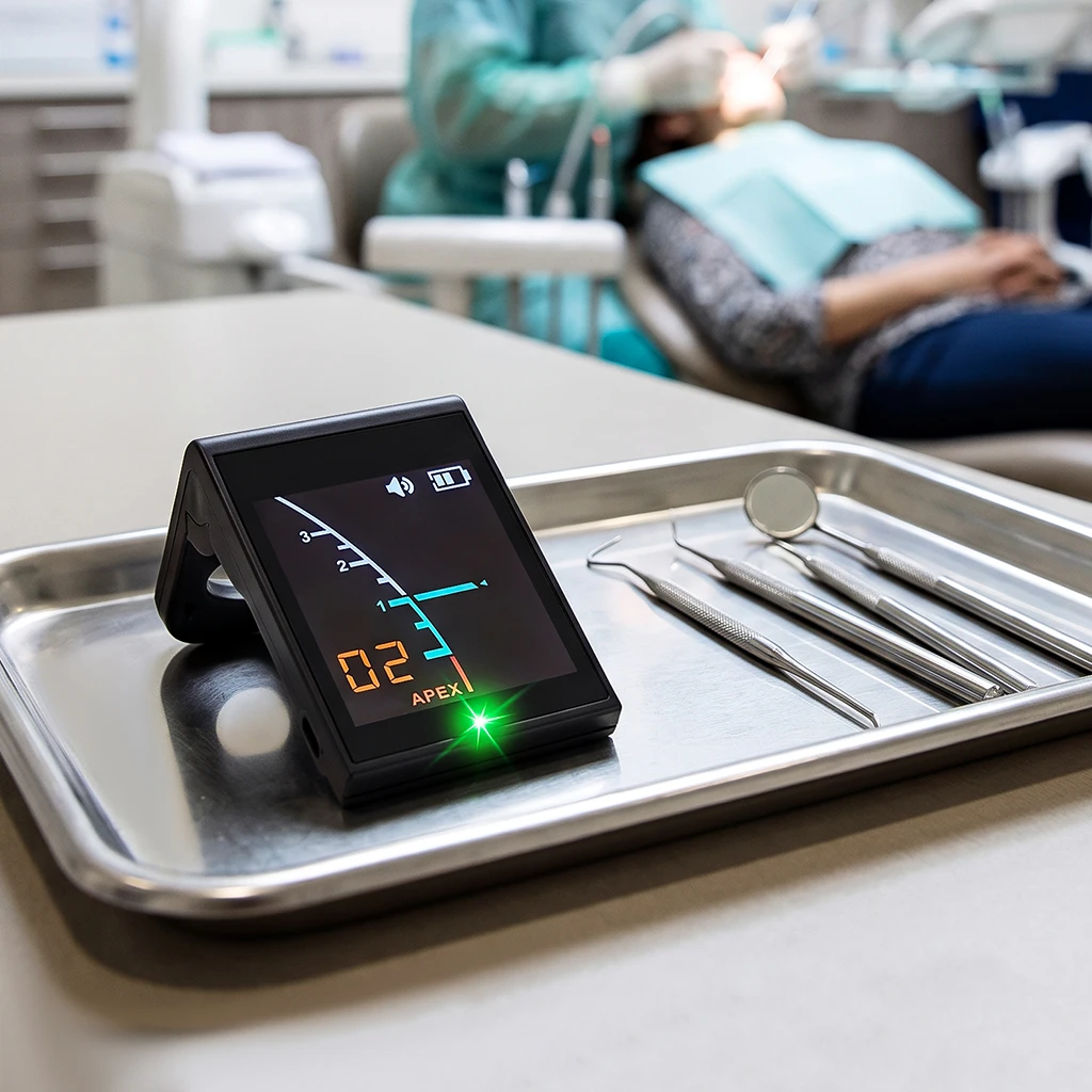 AZDENT Dental Apex Locator LED Endo Motor Set Wurzelkanal-Vorbereitungstherapie 16:1 Winkelstück 9 Modi Zahnmedizinisches Werkzeug – Detail 17