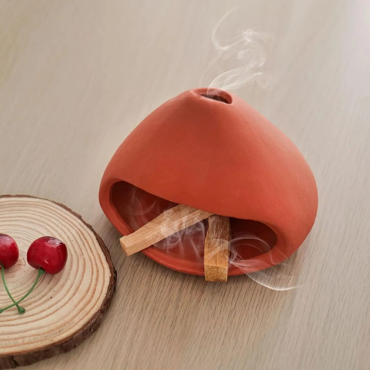 Palo Santo Holder Burner Handcrafted Ceramic Sage Bowl Incense Burner Yoga Meditation Energy Cleansing Ornaments Home Office Dec