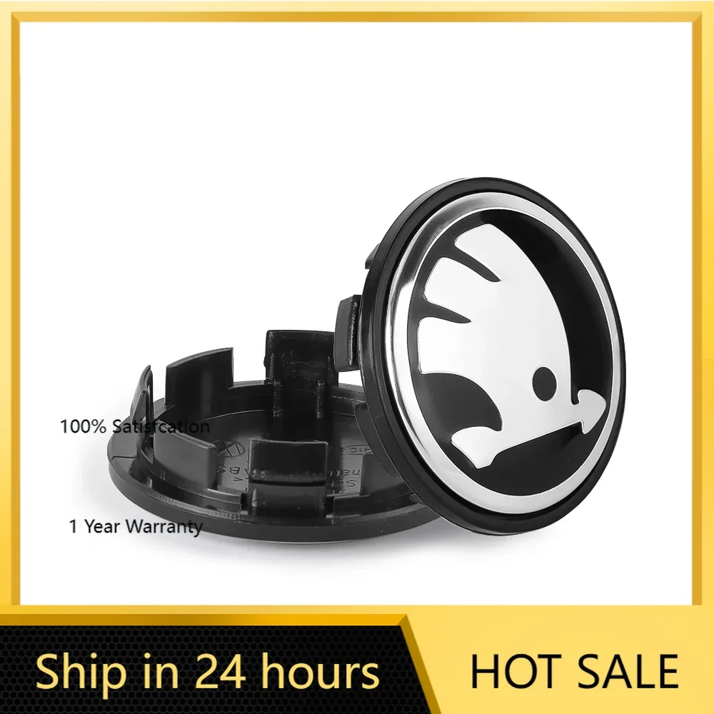 

Car Sticker 2026 Hot 4pc 55mm 65mm Car Original Wheel Center Cover Hub Cap Emblem Replacement For Skoda Octavia Fabia Rapid Yeti
