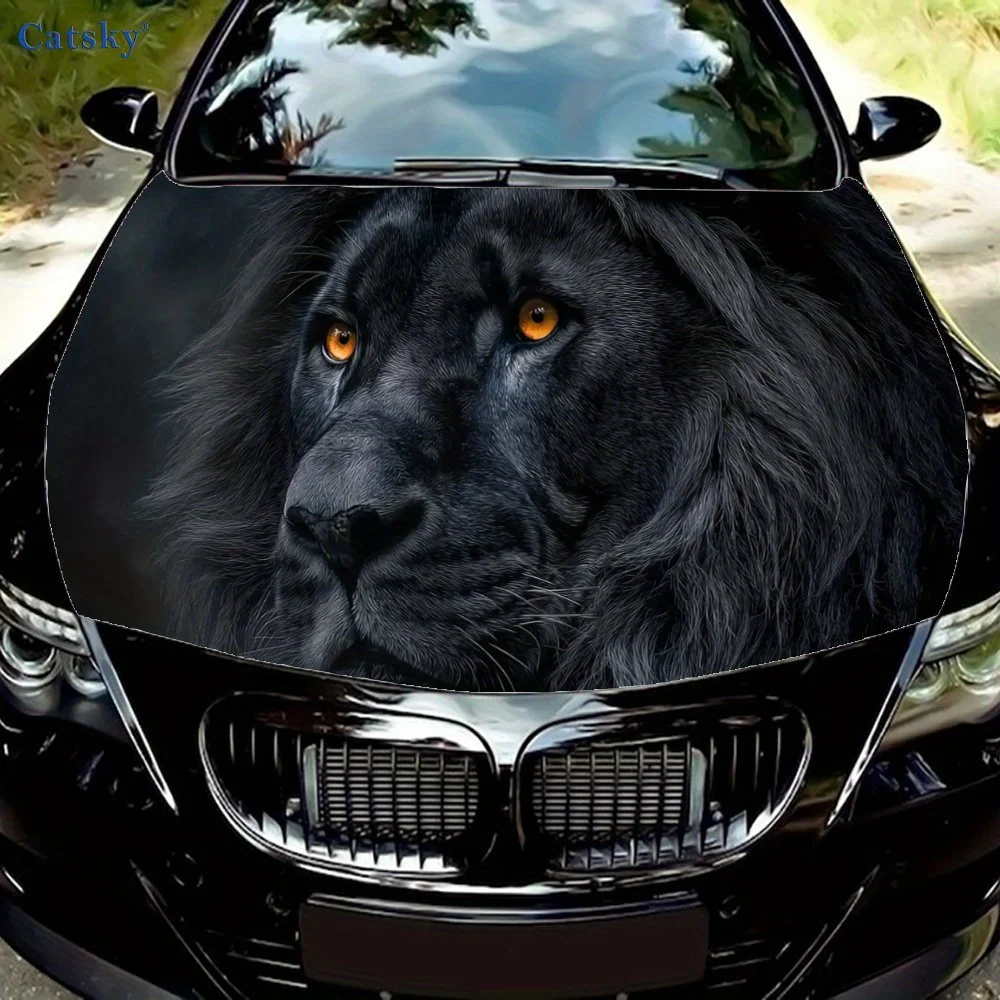 

Упаковка на капот автомобиля «Червоглазый черный волк» — прочная и водонепроницаемая отделка автомобиля премиум-класса, персонализированные выходы автомобиля, животный узор Ca