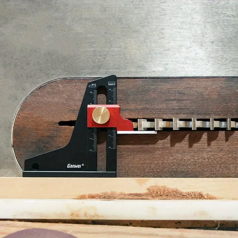 1PC Woodworking Tools Saw Table Adjustment Ruler Trimming Machine Height Gauge Depth Measuring Instrument