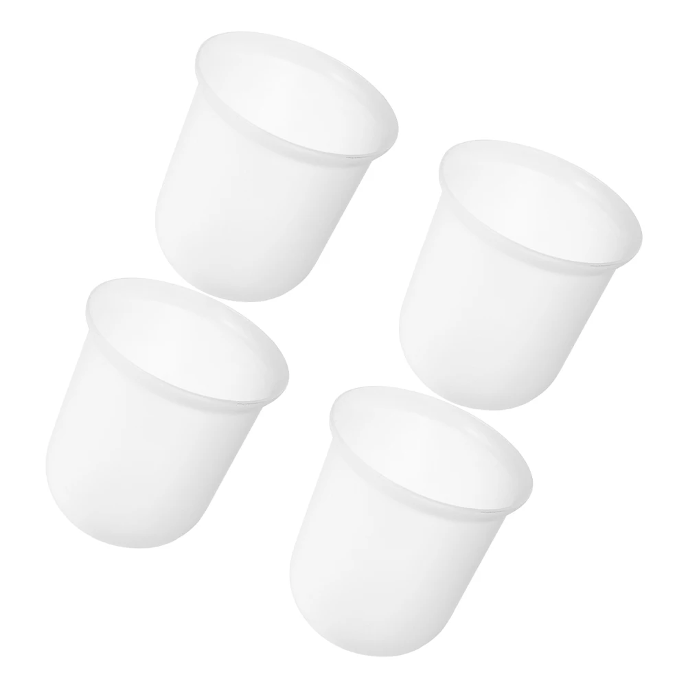 

4pcs Toilet Brush Cup Round Base Holder Bathroom Cleaning Tools Plastic Storage Bracket Accessory Scrubber Bowl Stand
