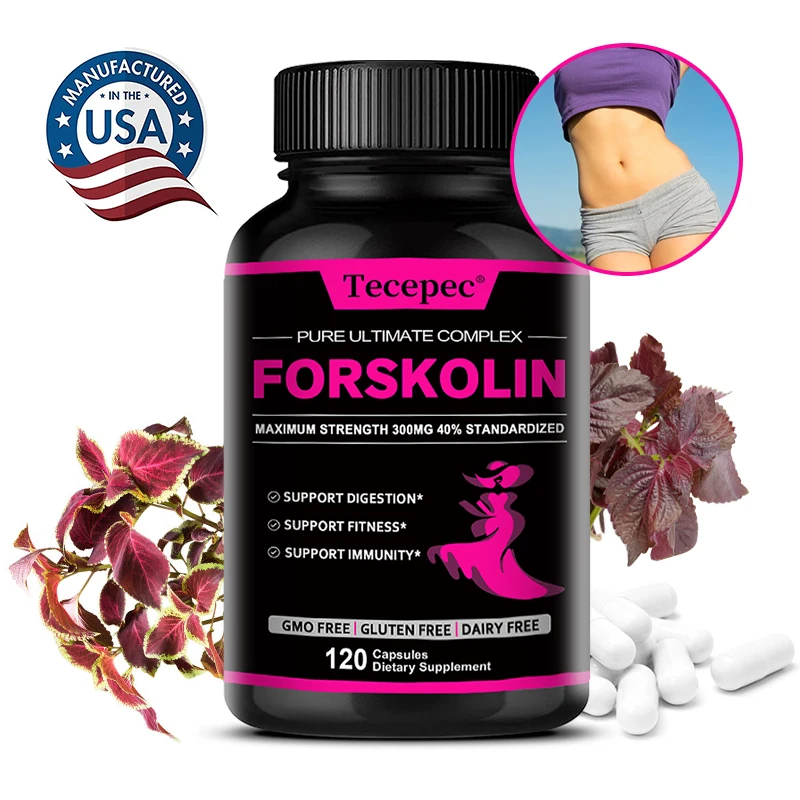 

Organic Forskolin Complex Blend, Supports Detoxification & Fat Burning, Flat Belly, Deep Cleansing, Energy, 120 Capsules