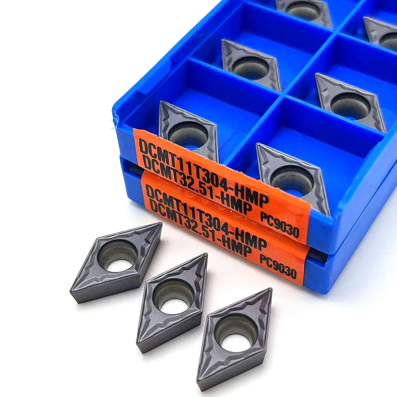 핀 밀링 툴 10 개 DCMT070204 DCMT11T304 HMP PC9030 NC3020, 카바이드 툴 고품질 절삭 공구 DCMT 070204 터닝 인서트