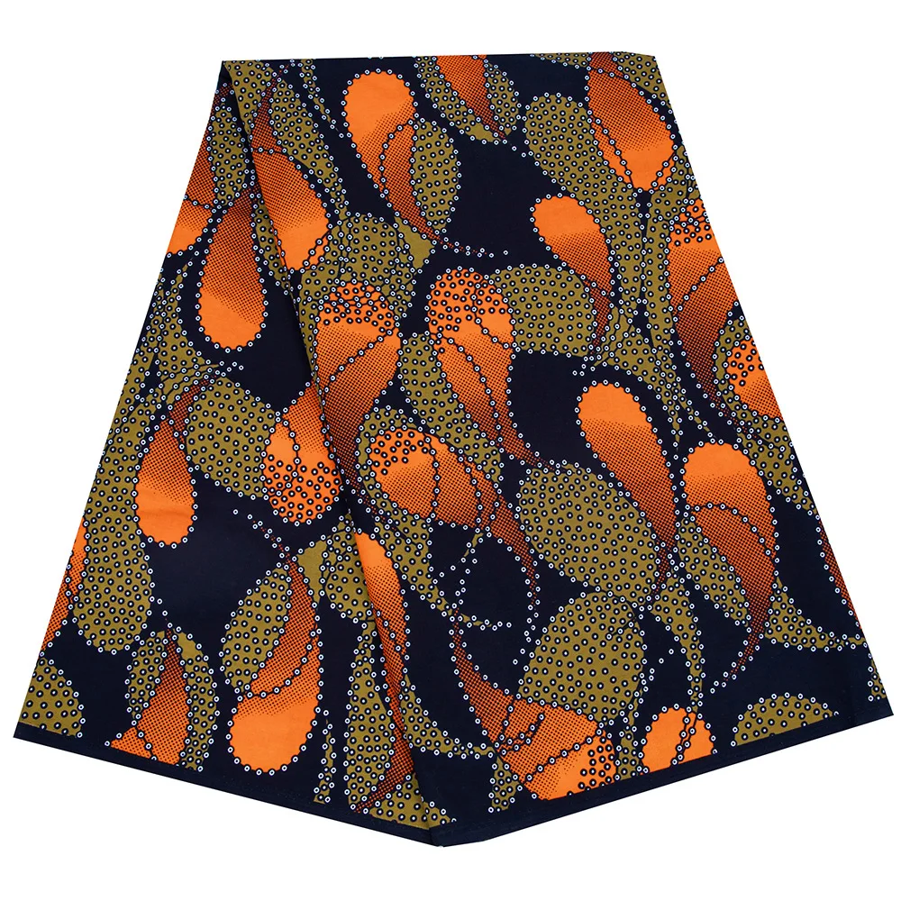 6 Yards/Lot Wax Fabrics Clothing Dress Making Material African Wax Print Fabric for Patchwork DIY Garment Cloth