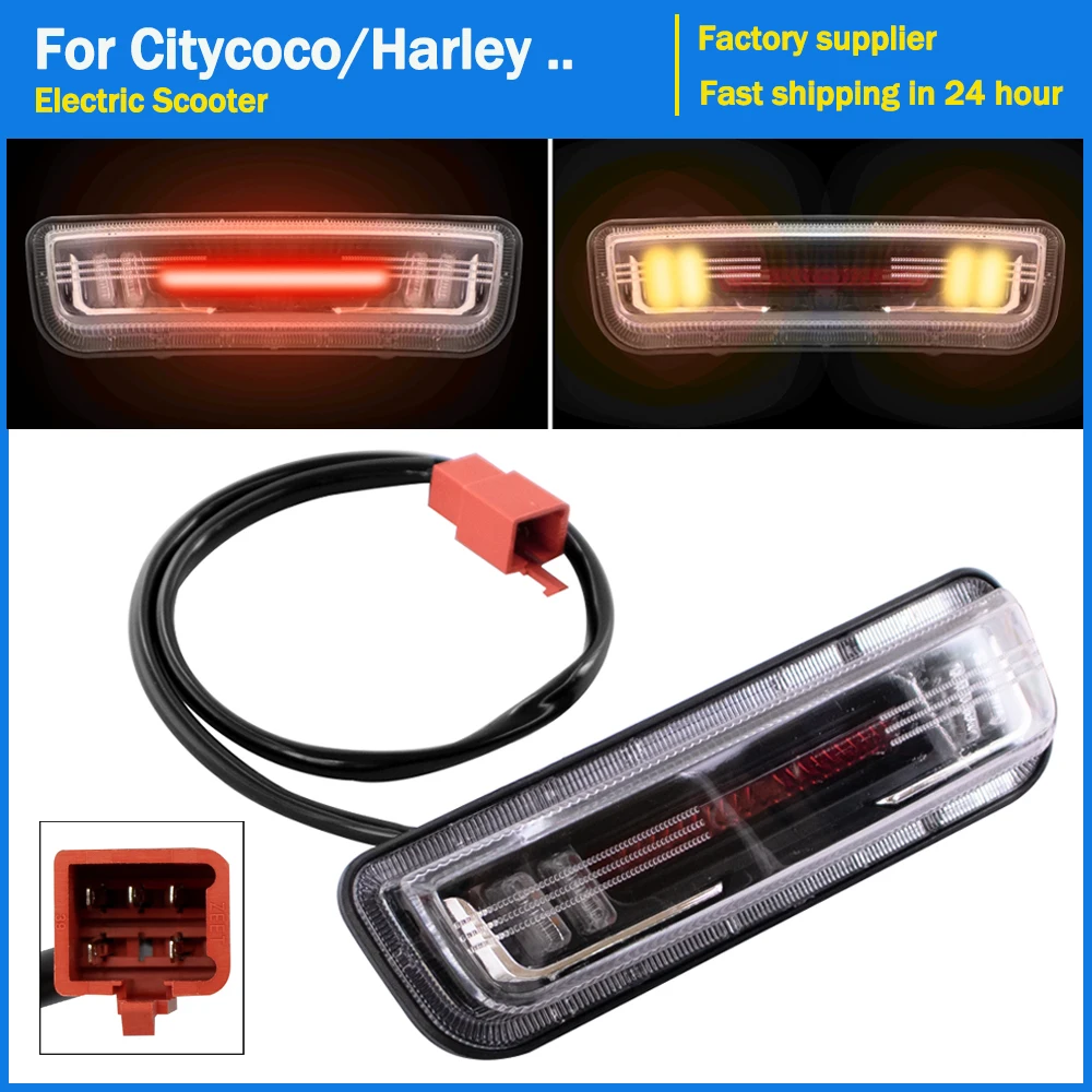 Turn Signal Tail Light for Citycoco Electric Scooter E-Bike Motorcycle Rear LED Taillight 12V 48V 60V Tail Lamp Brake Lights