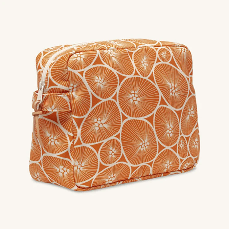 

2026 Новая холщовая туалетная сумка с принтом, сумка для хранения предметов в ванной комнате, косметичка большой вместимости, путешествия на большие расстояния