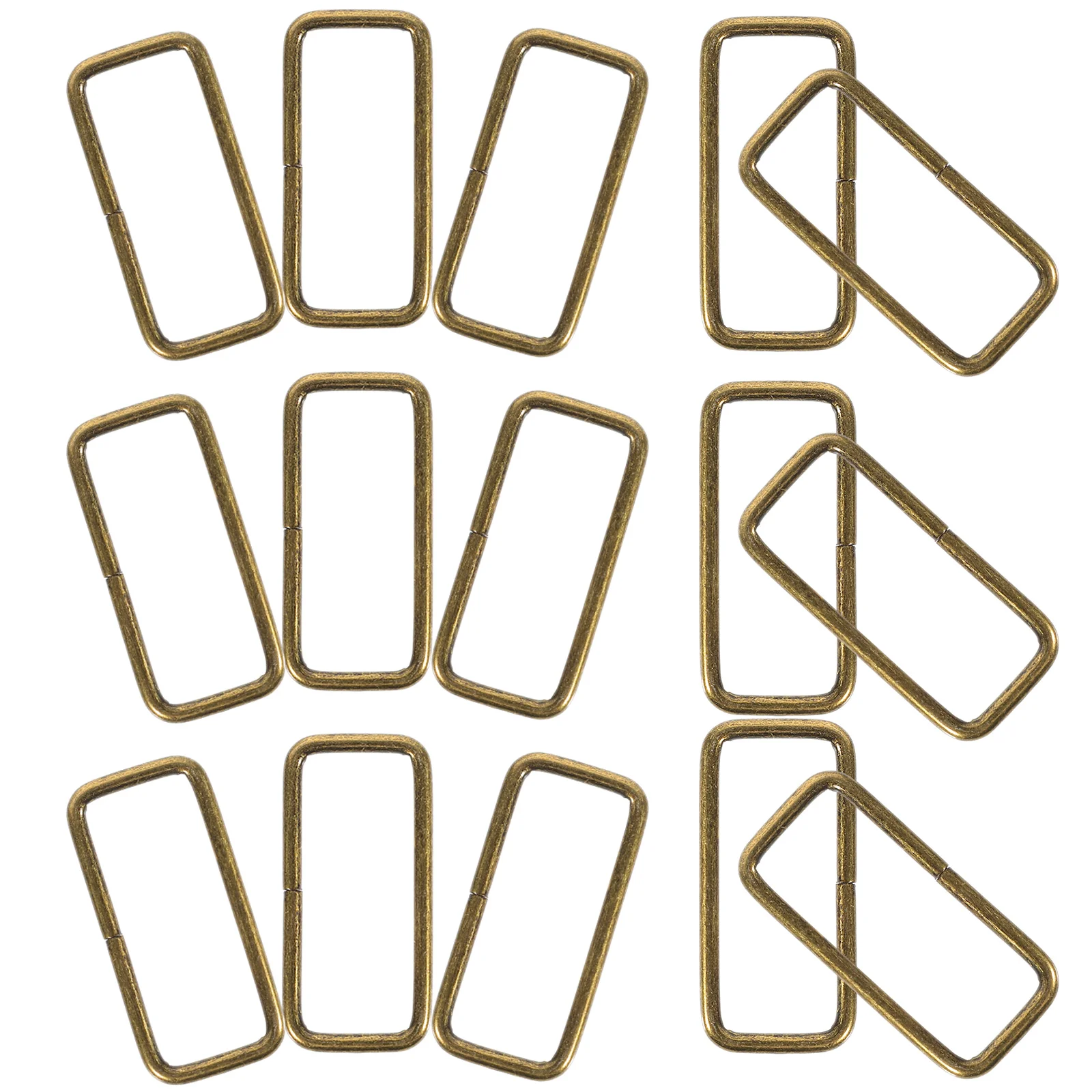 

20pcs Metal Buckle Ring Zinc Alloy Strap Keeper for Shoes Belts Bags Strap (Bronze) Strap Buckle Metal Strap Keeper